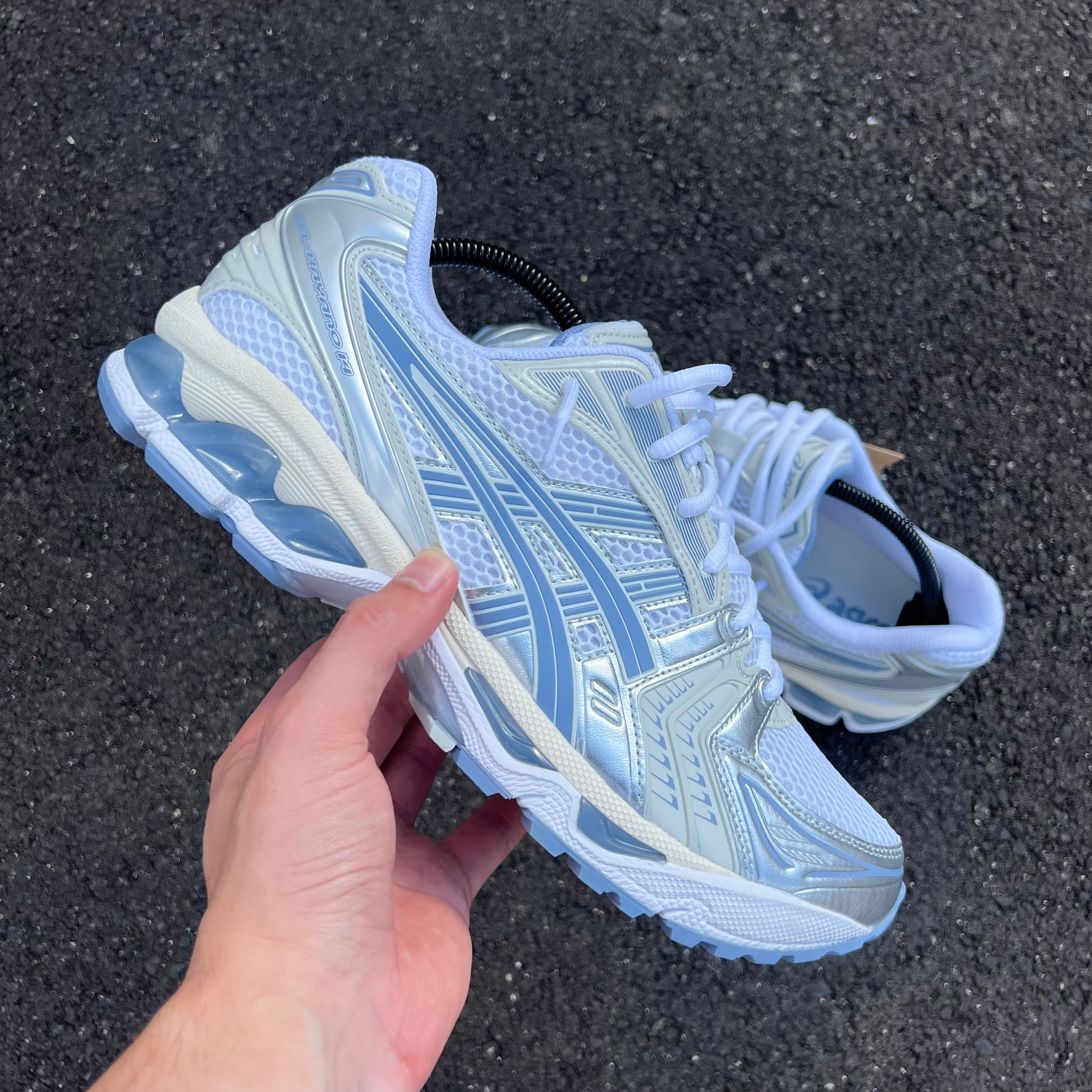 Asics Kayano 14 White Light Navy
