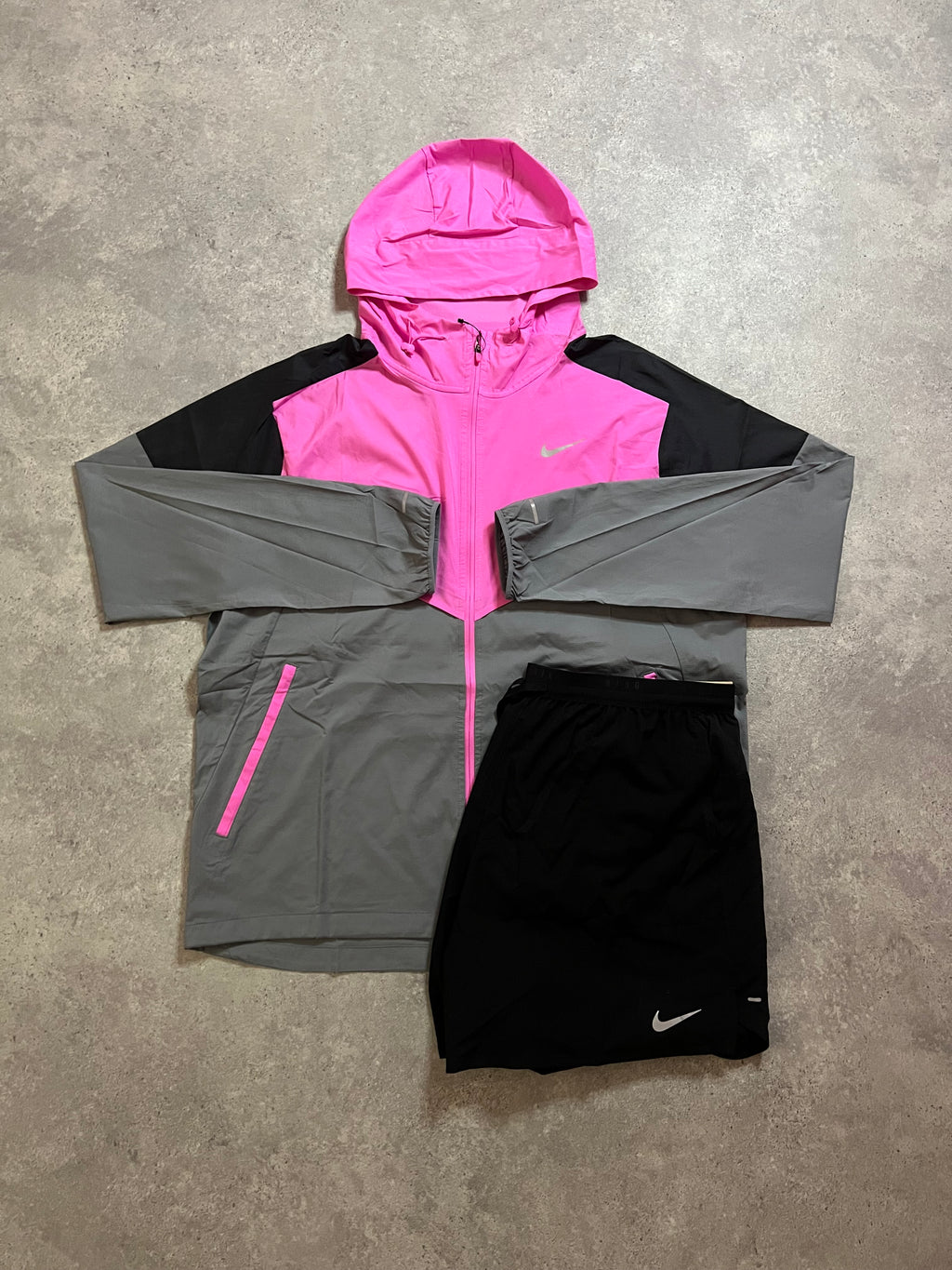 Nike Windrunner Playful Pink Shorts Set