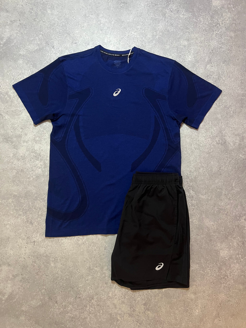 ASICS Seamless Set Blue/Black