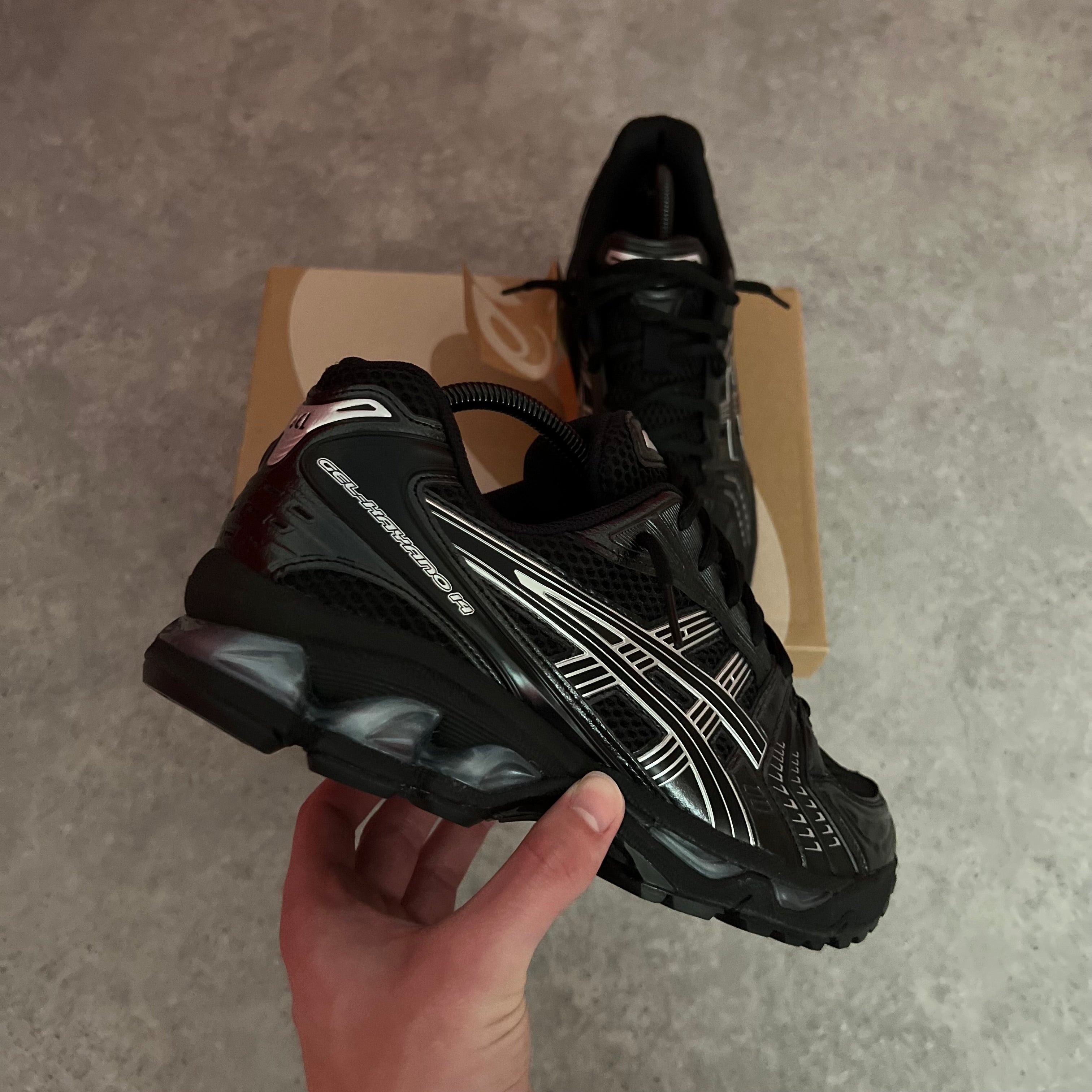 Asics Gel-Kayano 14 Black Pure Silver