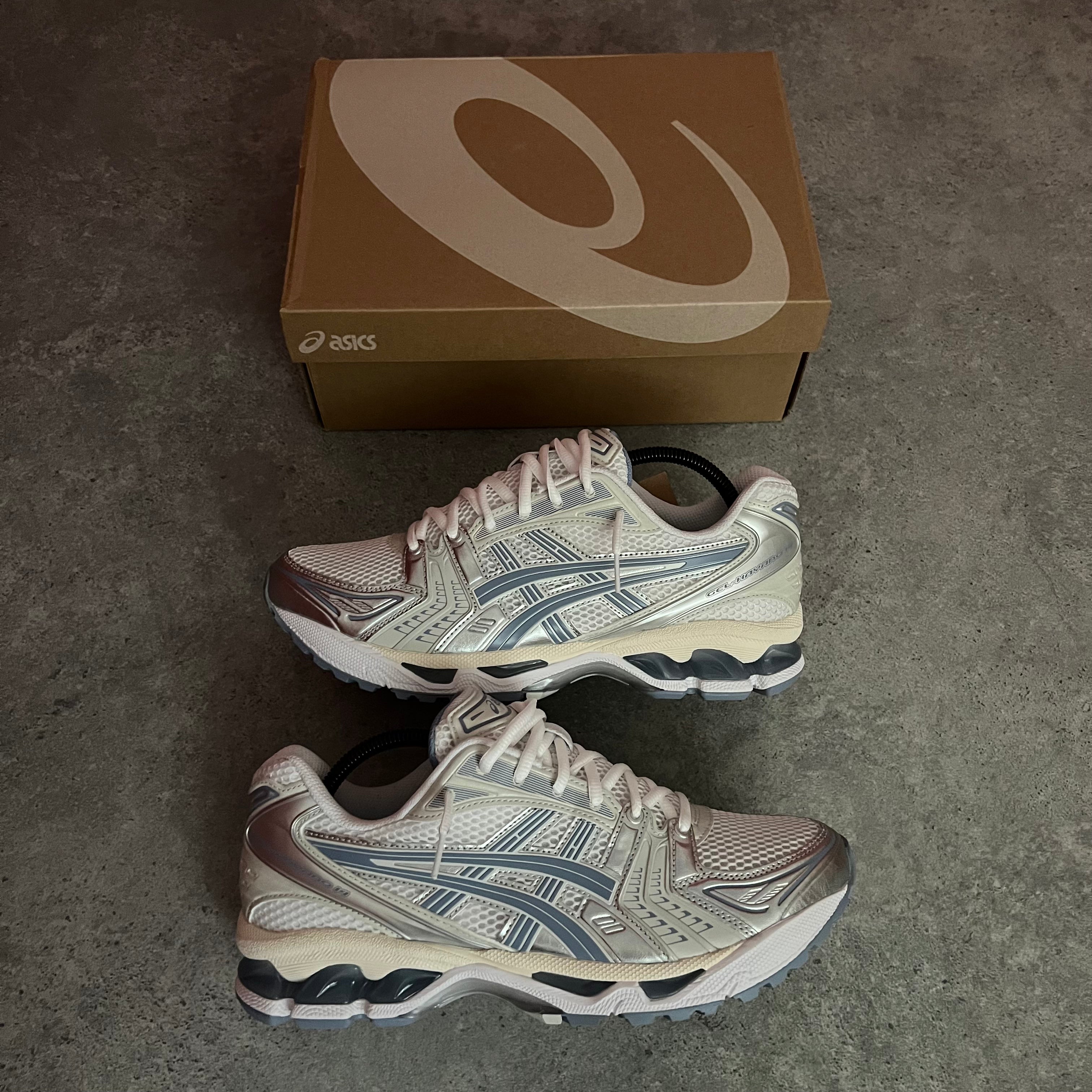 Asics Kayano 14 White Light Navy