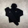 Nike Club Fleece Tracksuit Black