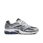 Saucony ProGrid Omni 9 Deep Navy trainer – lateral side profile on white background